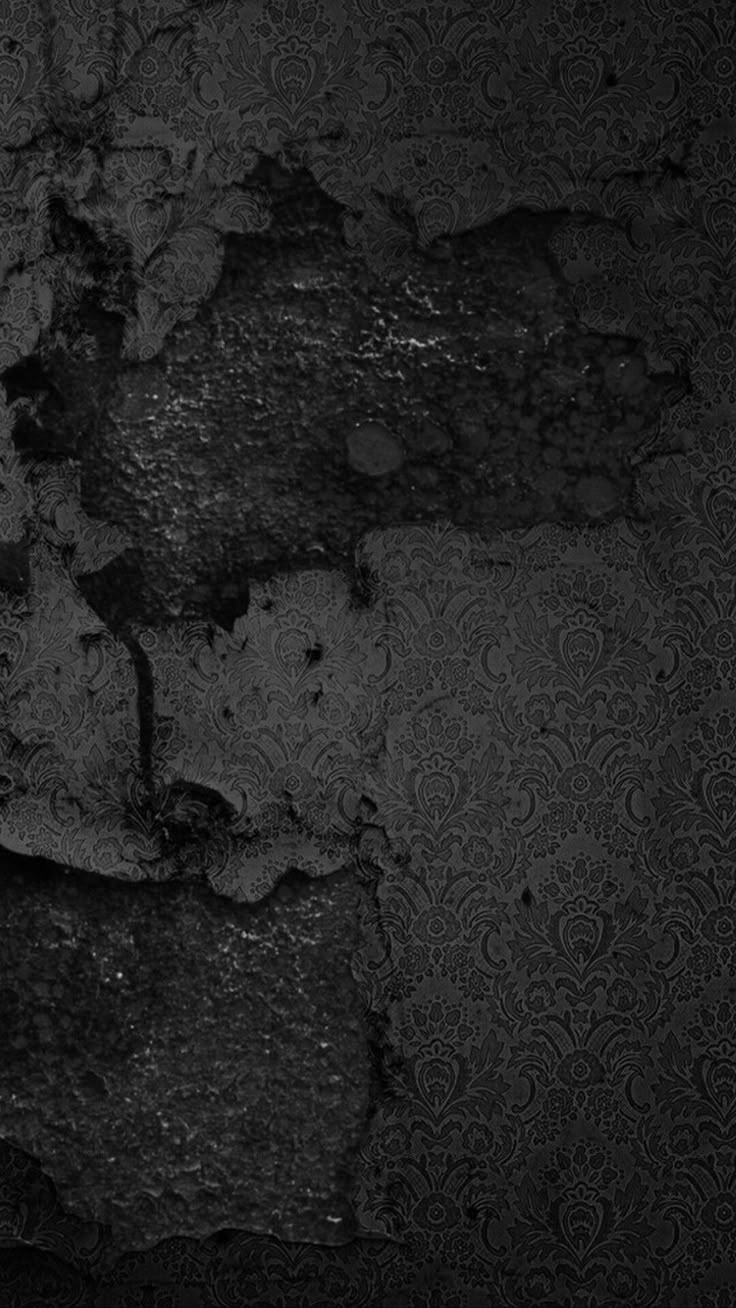 736x1308 Rustic Black Wall Wallpaper