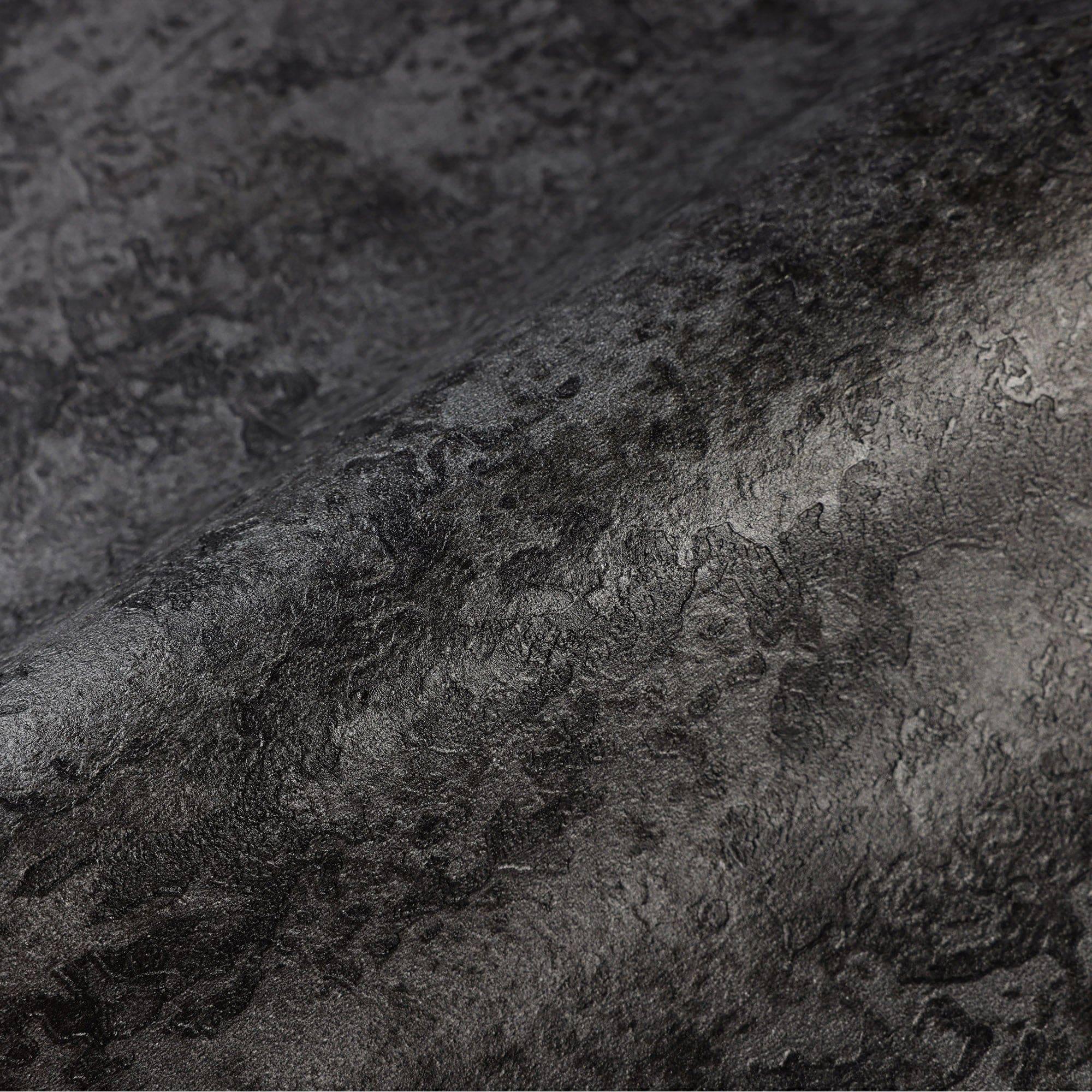2000x2000 Black Rustic Abstract Farmhouse Wallpaper, 3D Embossed Weathered Solid
