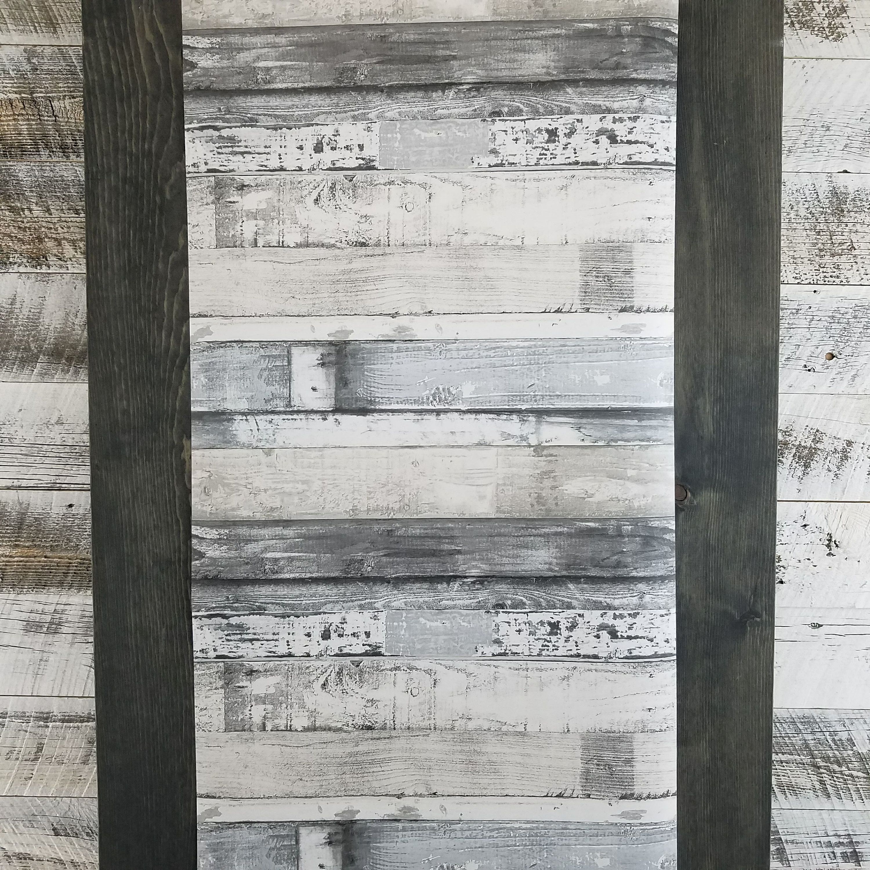 3000x3000 Modern Gray Charcoal Weathered Beachwood Rustic Wood Plank Wallpaper FH37554