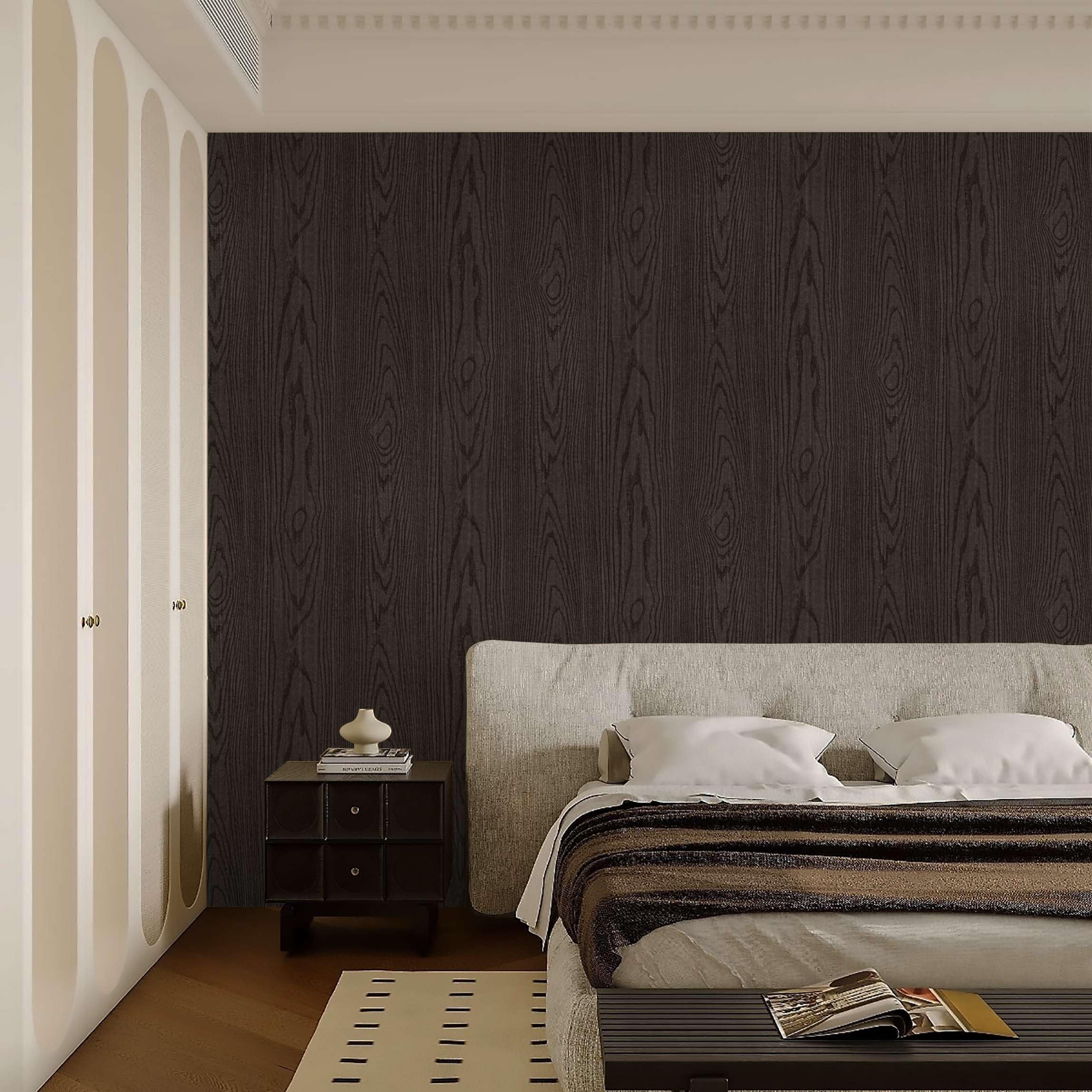 2297x2297 Dimoon Black Wood Wallpaper Wood Contact Paper Thickened Embossed Gray Wood Grain Wallpaper Peel and Stick Wallpaper Removable Wood Rustic Selfadhesive Vintage Countertops Vinyl Roll 393x15.7