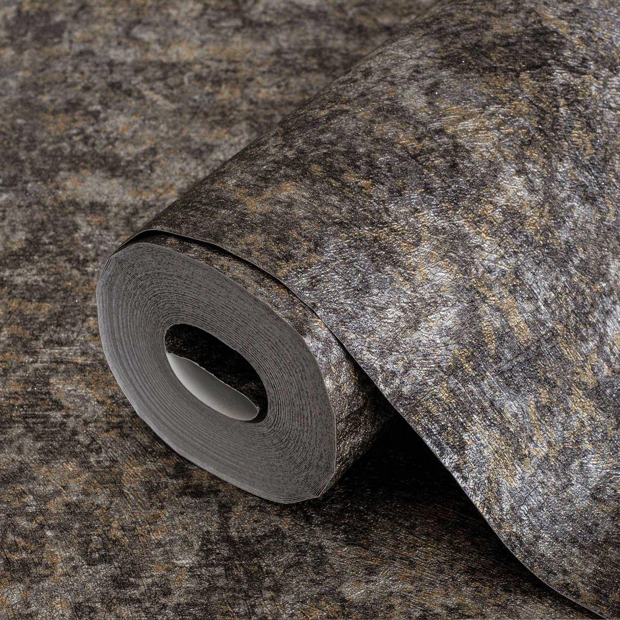 2000x2000 Adawall Wallpaper Store in Houston Black Gray Distressed Rustic 3D Embossed Wallpaper, Metallic Rich Textured Industrial Wallcovering