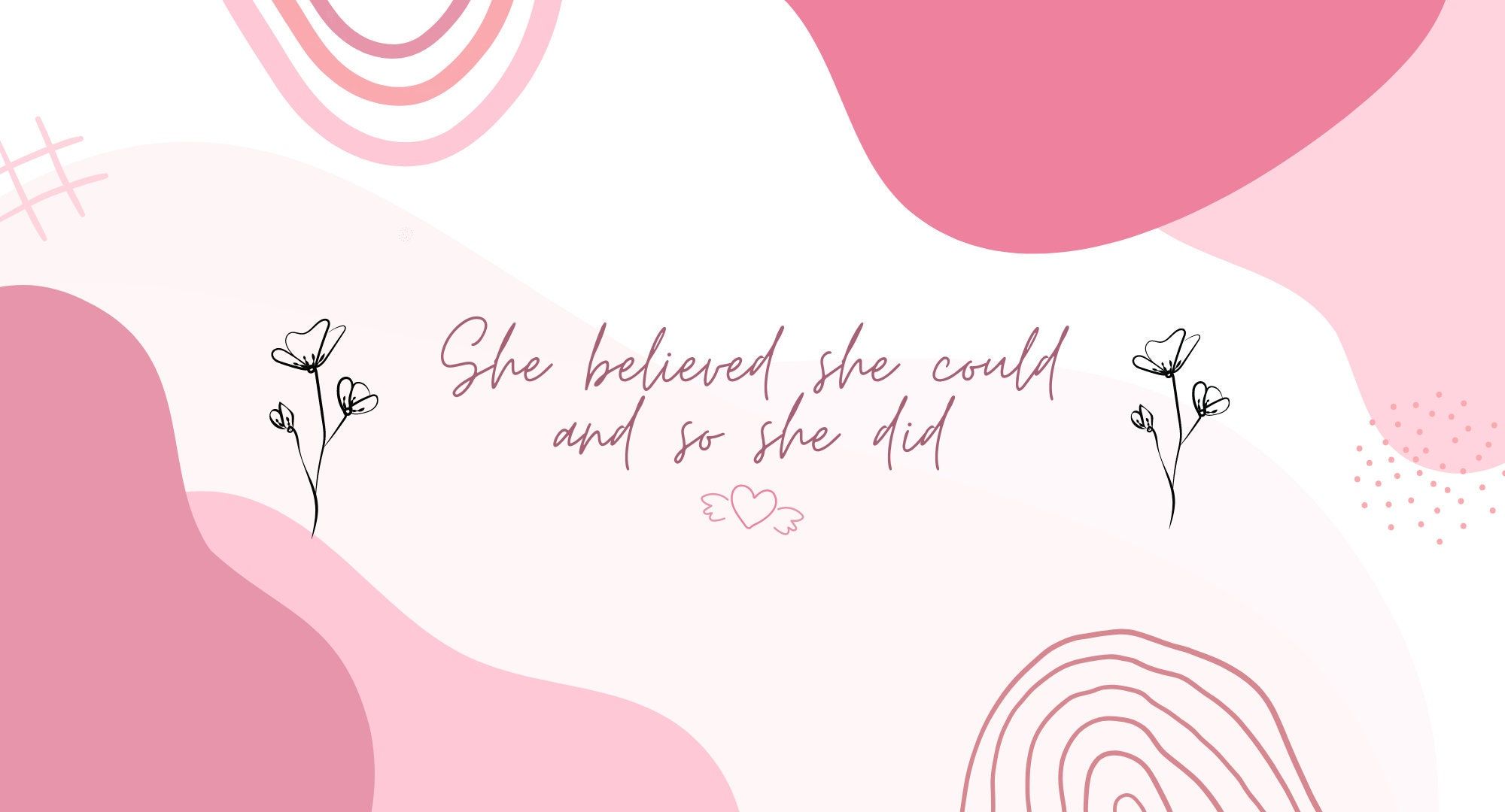 2000x1080 Pink Inspirational Computer Wallpaper