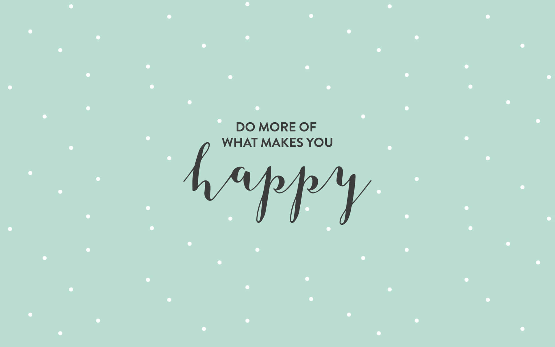 1920x1200 Download Green Aesthetic Desktop Happiness Quote Wallpaper