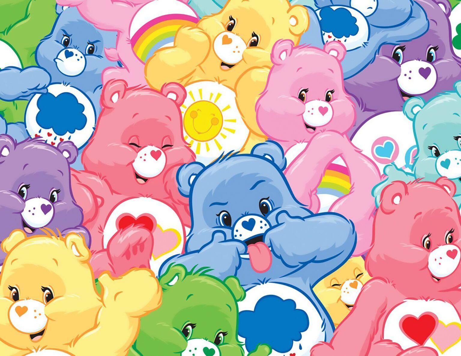 1536x1187 Care Bears Crazy Fun Friends Desktop Wallpaper