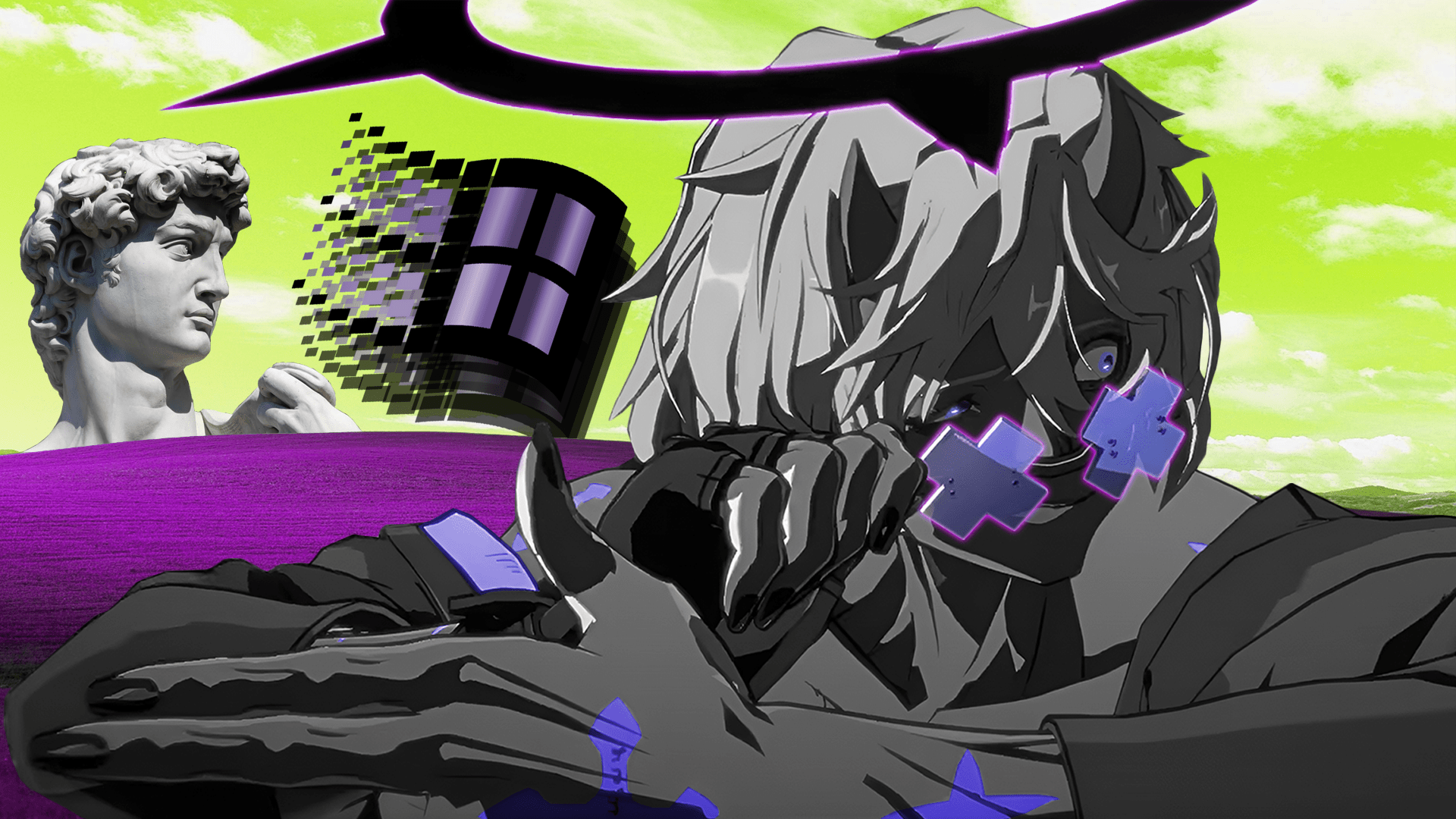 1920x1080 Download Vaporwave Guilty Gear Strive Happy Chaos Man Made Aesthetic HD Wallpaper