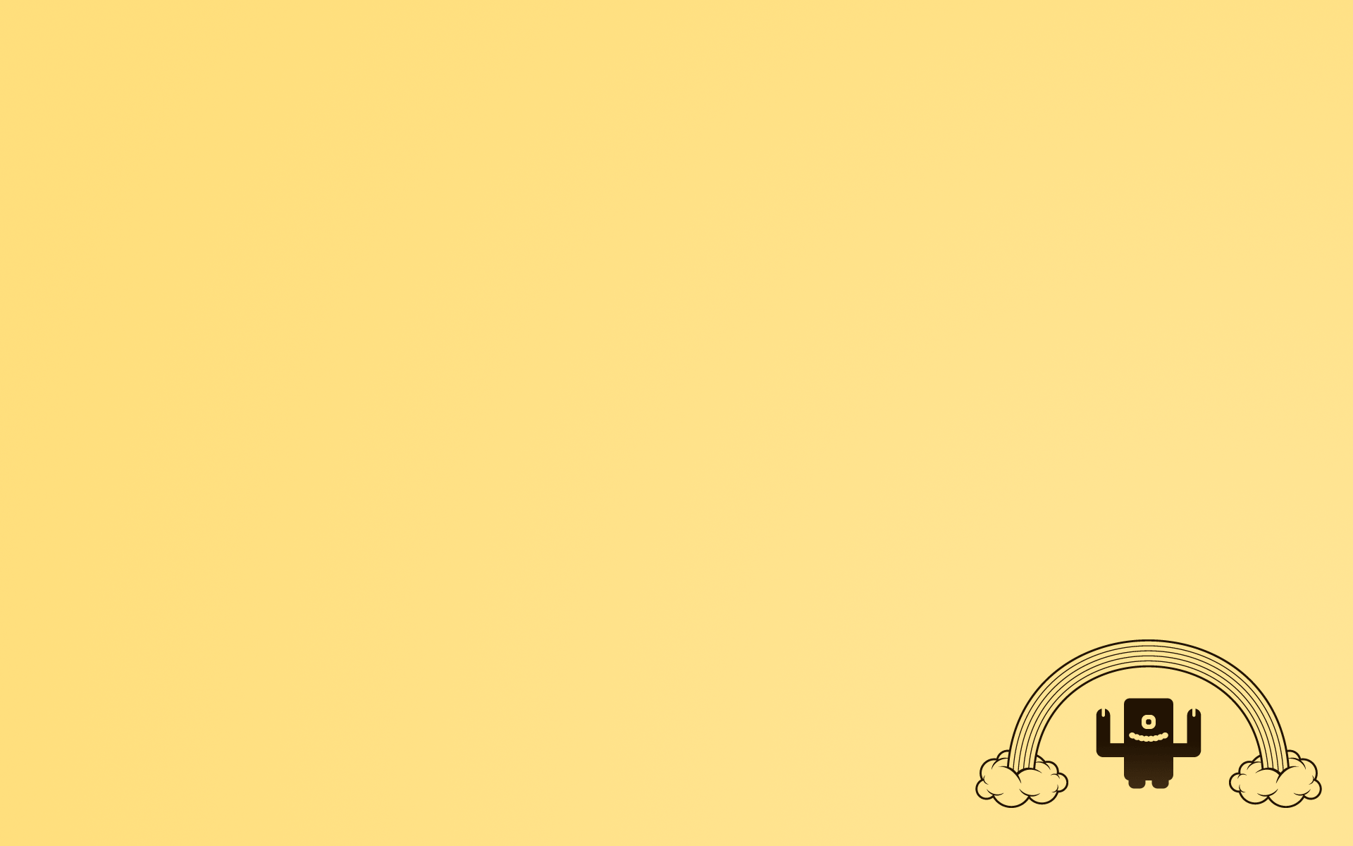 1920x1200 Free Friday Design Wallpaper: HAPPY MONSTER!