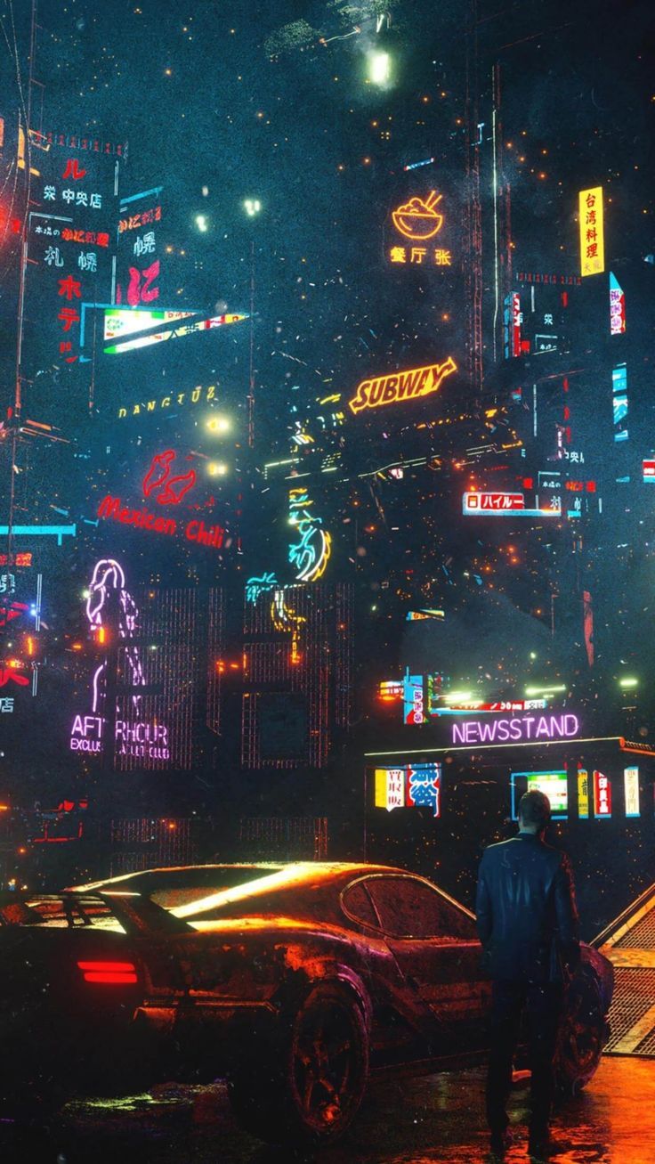 736x1307 Cyberpunk Art HD Phone Wallpaper
