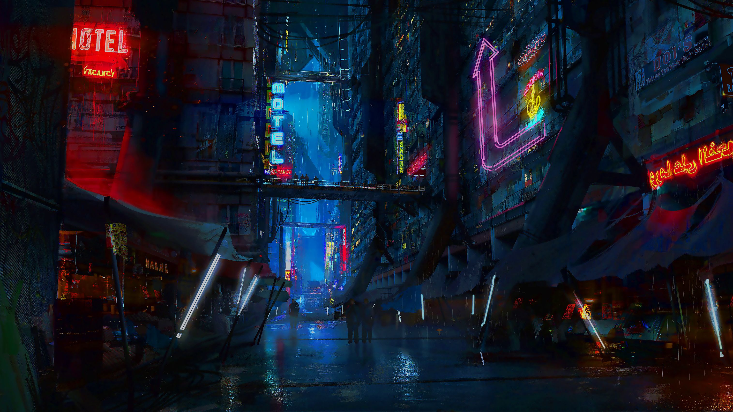 3030x1704 Wallpaper Cyberpunk City, Cyberpunk Cyberpunk, Science Fiction, Digital Art, Background Free Image