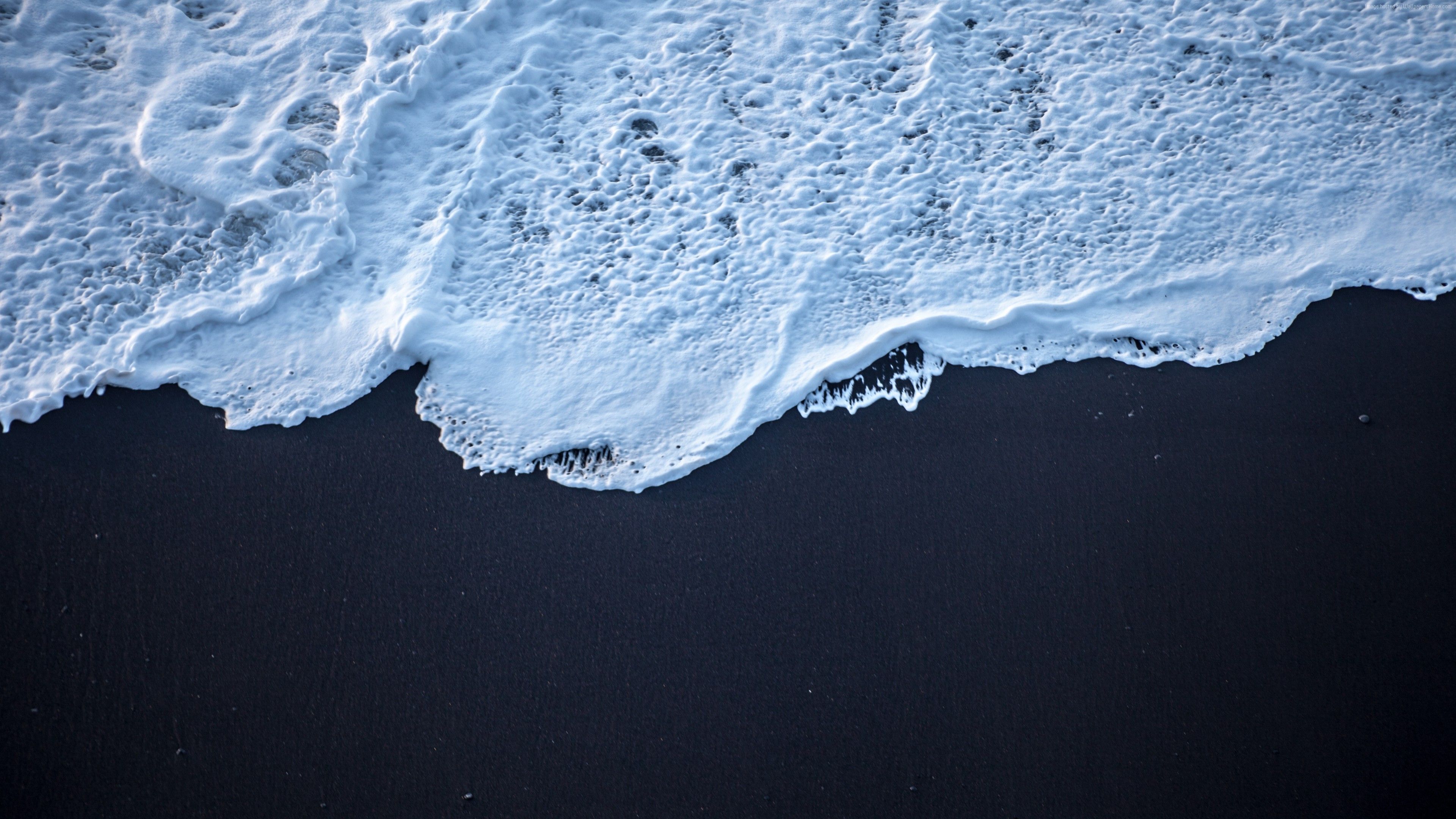 3840x2160 Black Sand Wallpaper