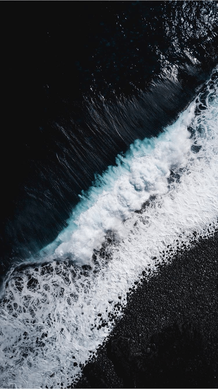 750x1334 Black Sand Wallpaper
