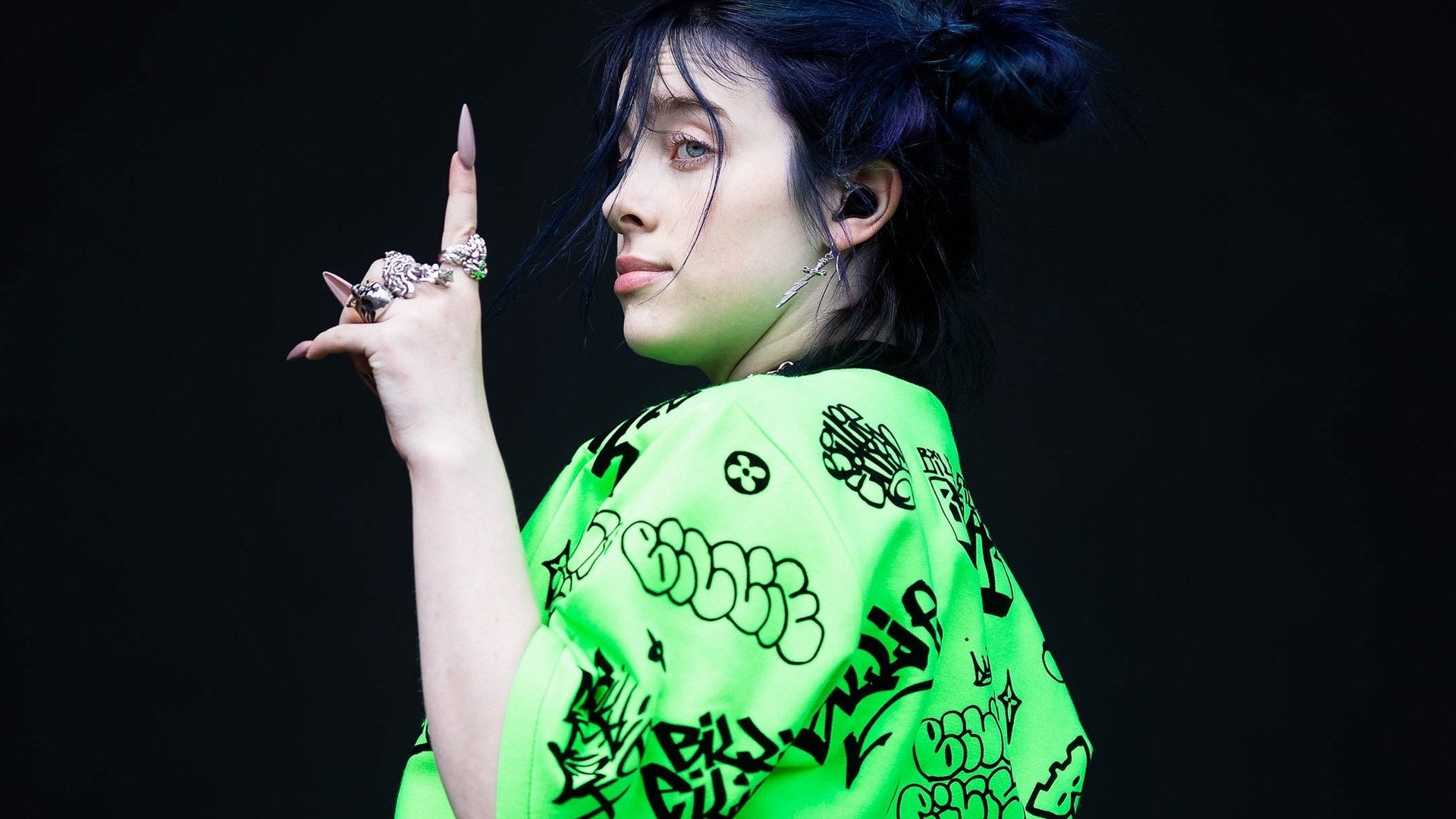 1920x1080 Billie Eilish Background HD Wallpaper 53656