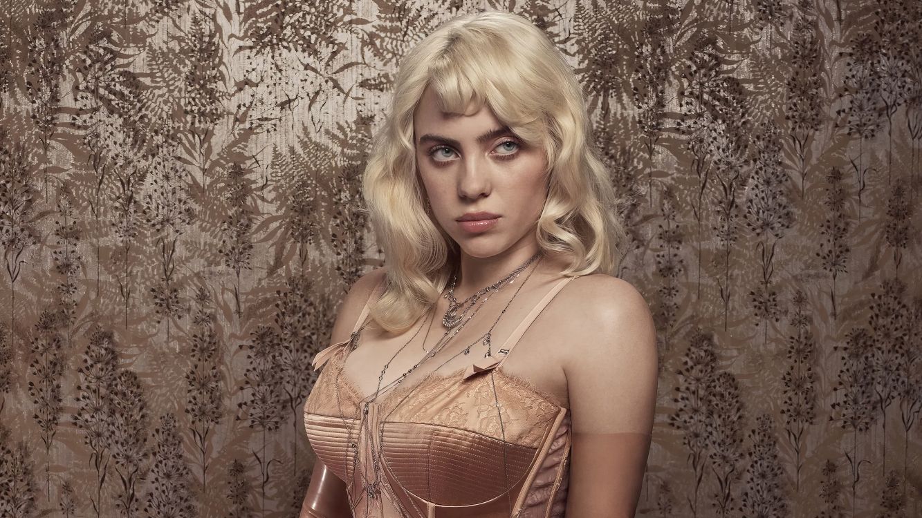 1333x750 Wallpaper Billie Eilish Vogue, Billie Eilish, Vogue, British Vogue, Your Power, Background Free Image