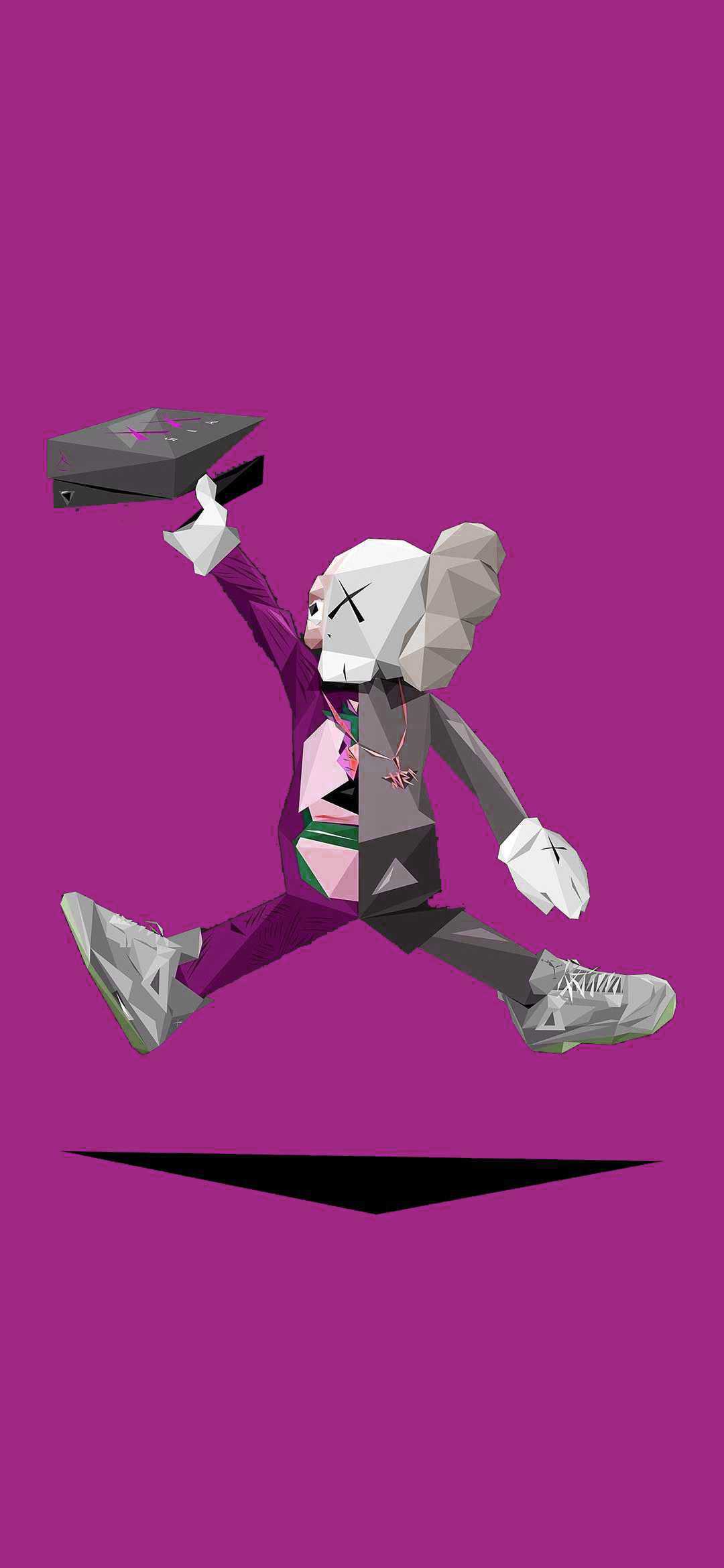 1080x2340 Bape Kaws Wallpaper