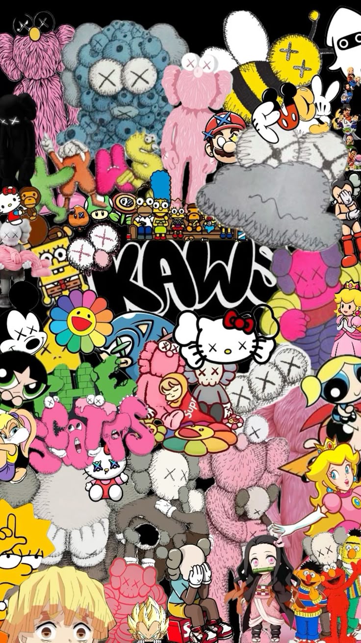 736x1308 Custom Kaws Wallpaper
