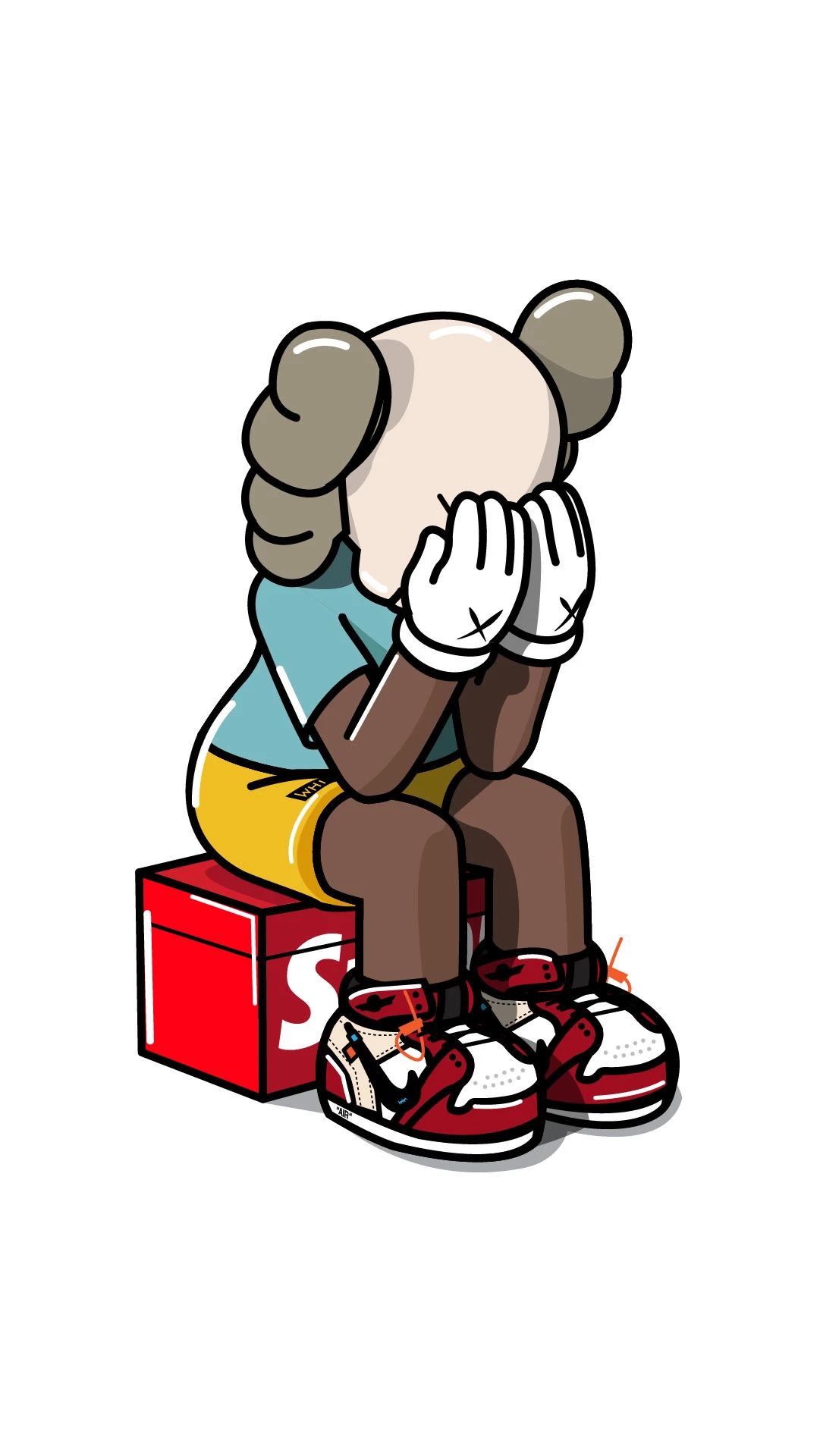 1081x1920 Kaws x Uniqlo for Hypebeast. Illustration - Behance