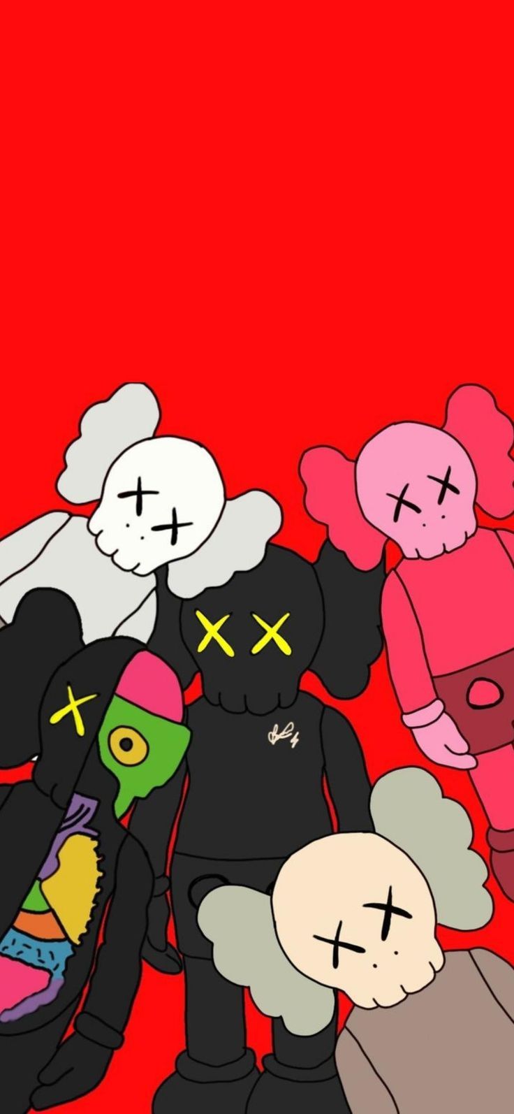 736x1594 Marcas. Kaws wallpaper, Kaws iphone wallpaper, Cool wallpaper cartoon