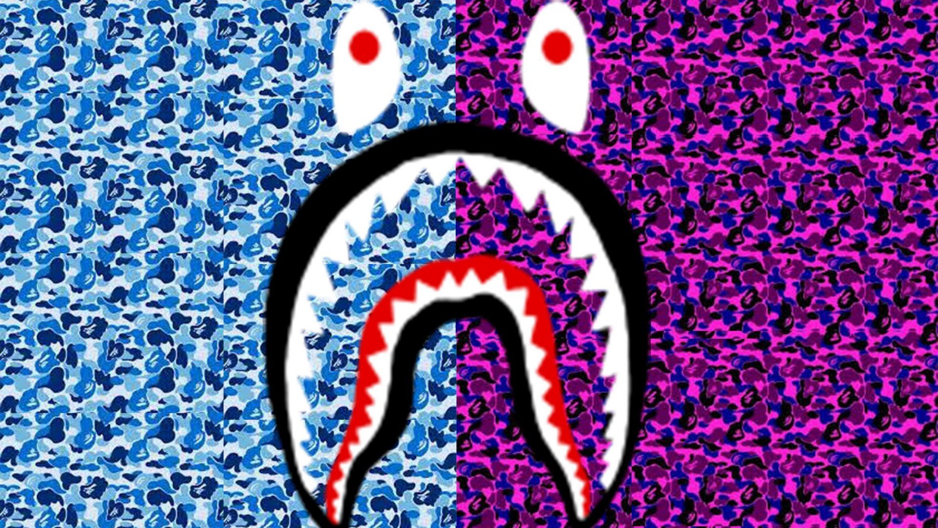 1920x1080 Blue Bape Space Camo HD Blue Bape Live Wallpaper