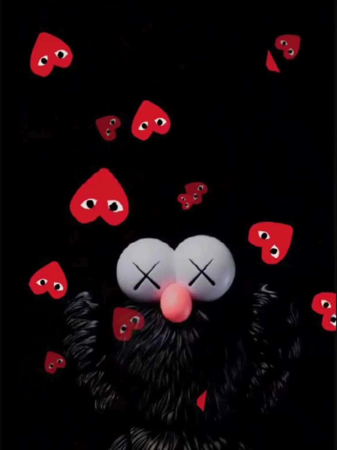 1170x1564 Red Kaws Wallpaper
