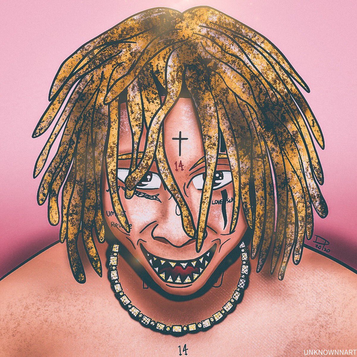 1200x1200 Trippie Redd “Love Sick” Art by me • • #trippieredd #trippie gang #digitalart #artist #rap #anime