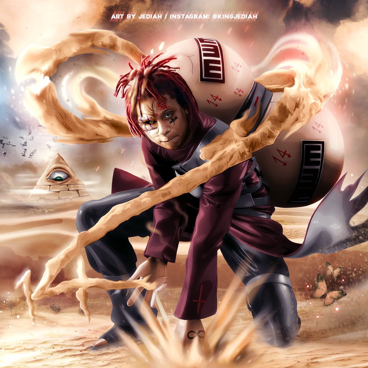 1200x1200 Trippie Redd Gaara⏳ Art