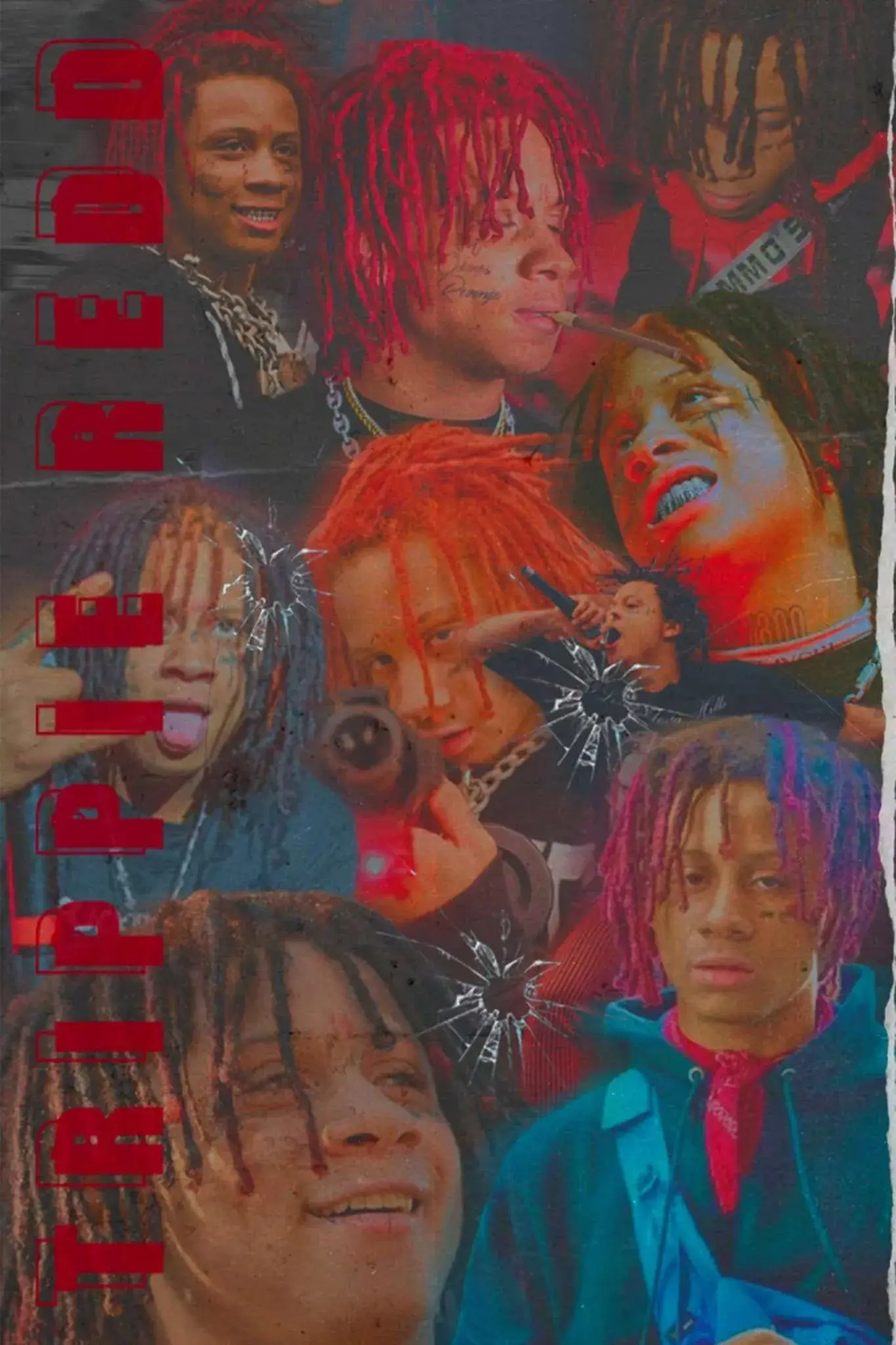 1365x2048 Trippie Redd '1400' Collage Poster
