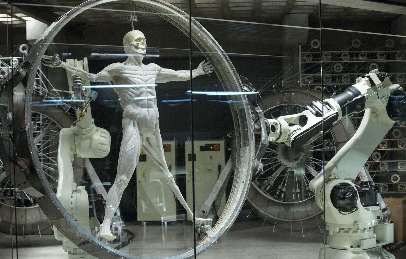 1332x850 Wallpaper wallpaper, sake, glass, robot, android, western, muscles