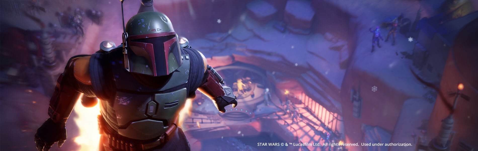 1900x600 The Infamous Star Wars Bounty Hunter Boba Fett is coming to Fortnite! Grab his Outfit or the complete Boba Fett Set with Pickaxe, Glider and Emote!
