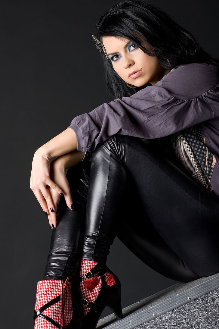 728x1092 HD wallpaper: Inna, women, singer, brunette, dark hair, long hair, Romanian