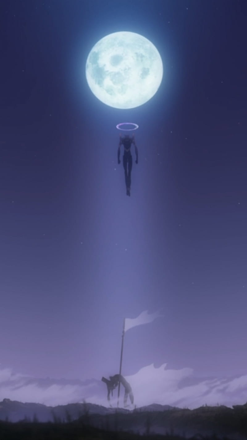 800x1422 HD evangelion night wallpaper