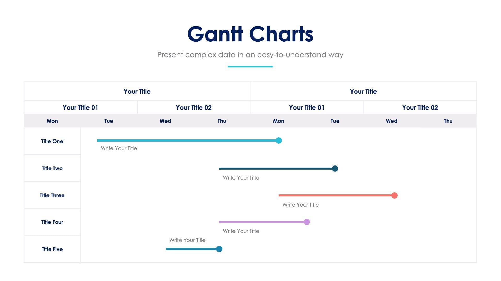 1920x1080 Gantt Chart Slide Infographic Template S07262206