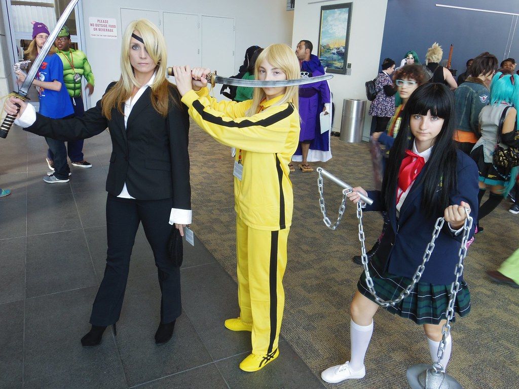 1024x768 Elle Driver, The Bride, and Gogo Yubari. Nekocon 19 4