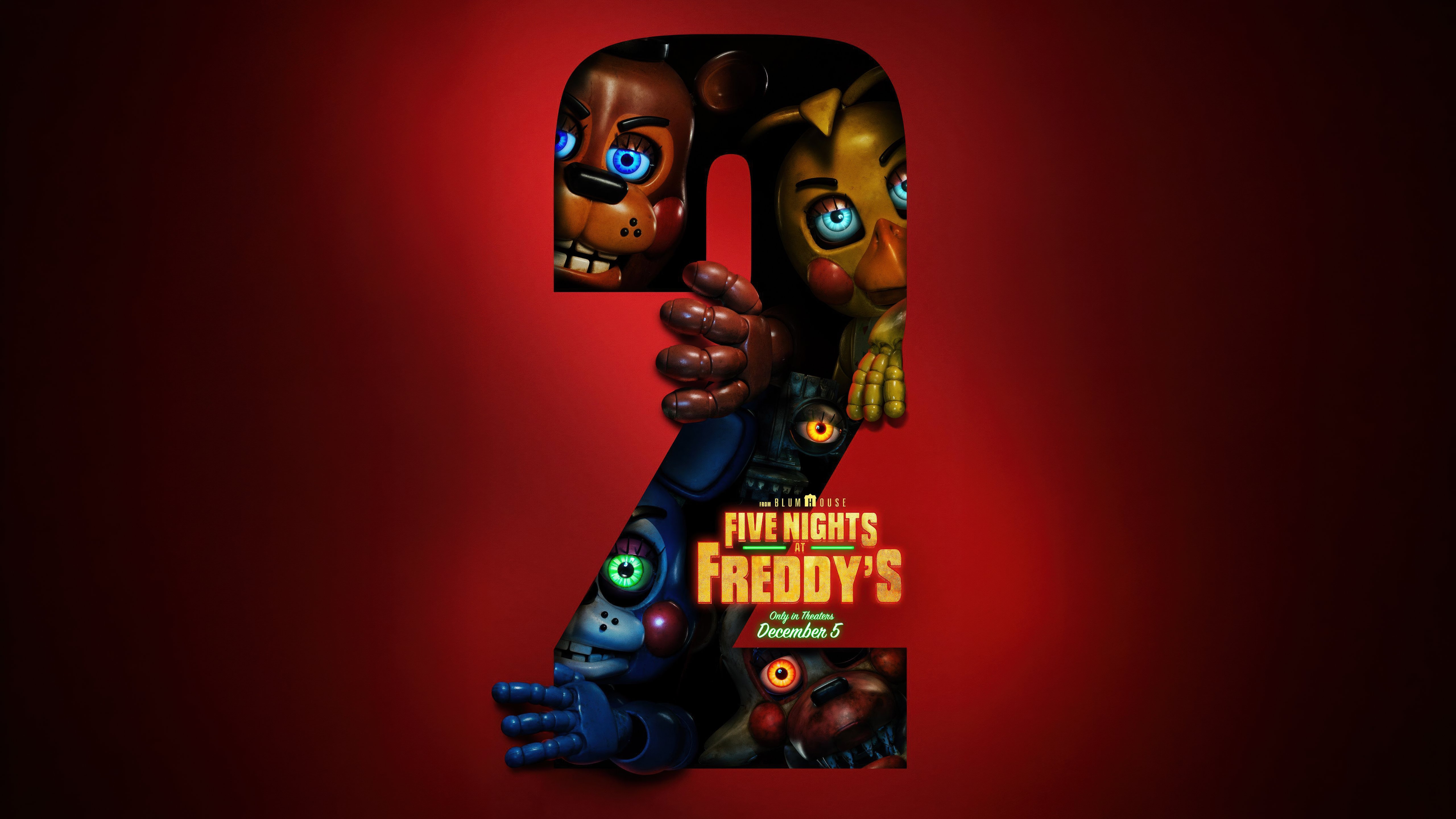 5120x2880 Five Nights at Freddy's 2 Wallpaper 4K, 5K, 2025 Movies