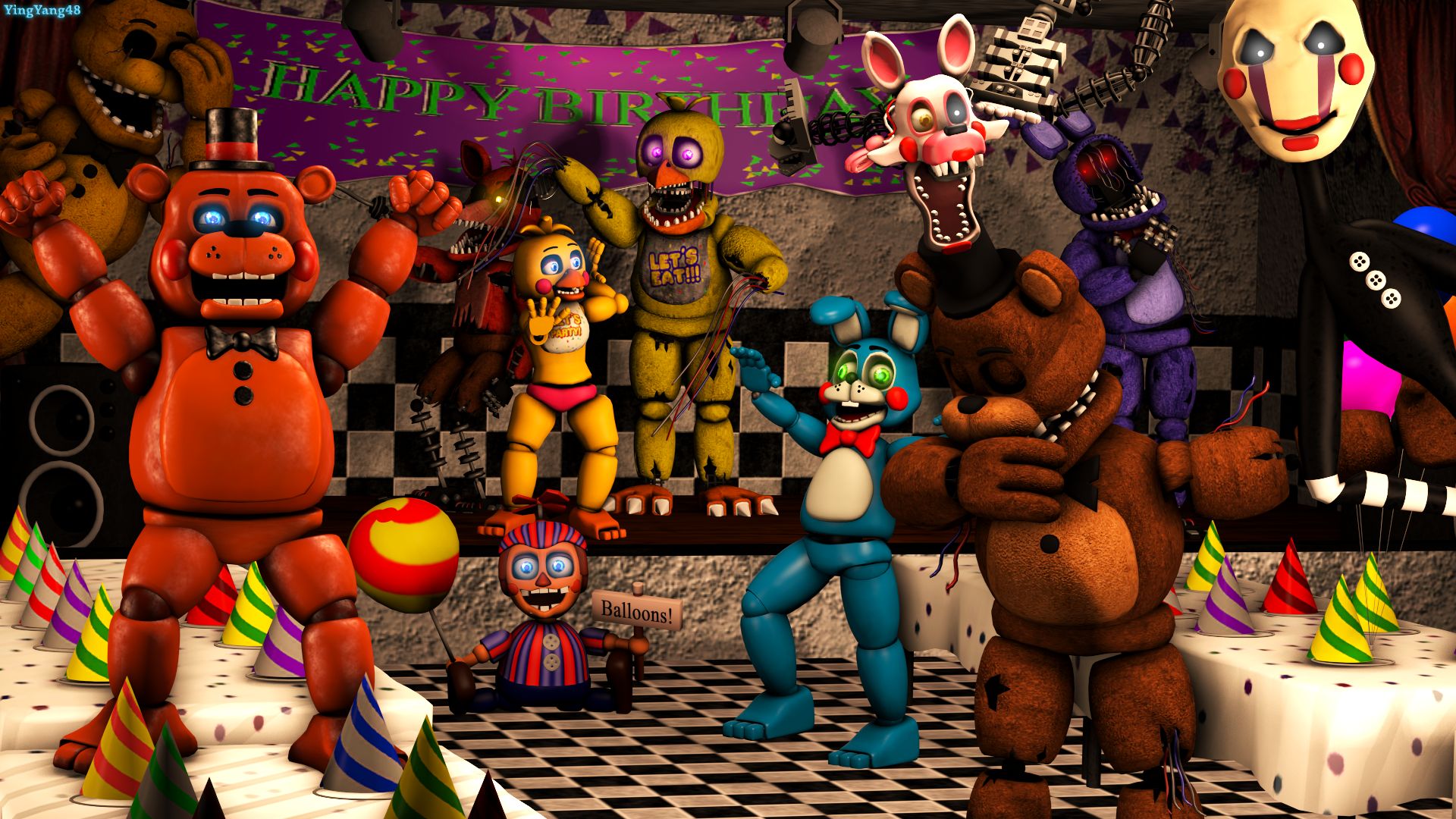 1920x1080 Desktop wallpaper: Five Nights At Freddy's, Video Game, Five Nights At Freddy's 2 4K free download for PC. 442582
