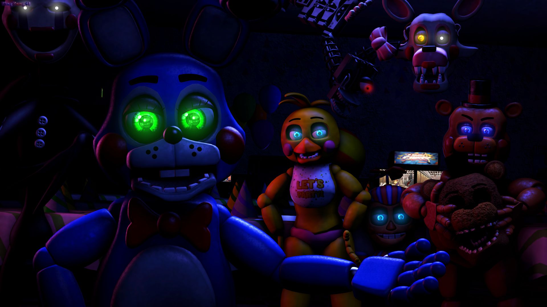 1920x1080 Free Five Nights At Freddy's 2 4K Wallpaper & Desktop HD Background for PC