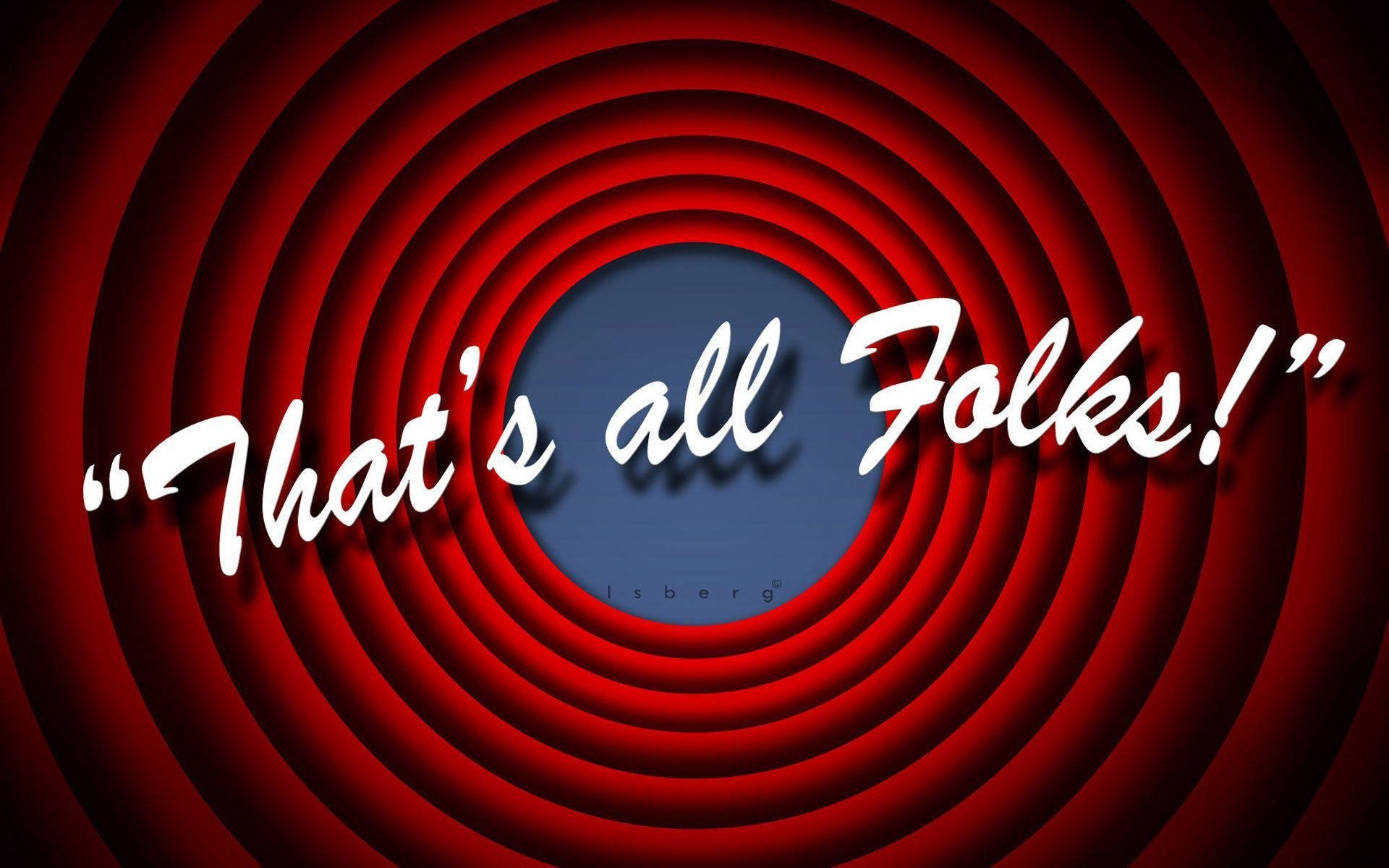 1920x1200 That's All Folks Wallpaper