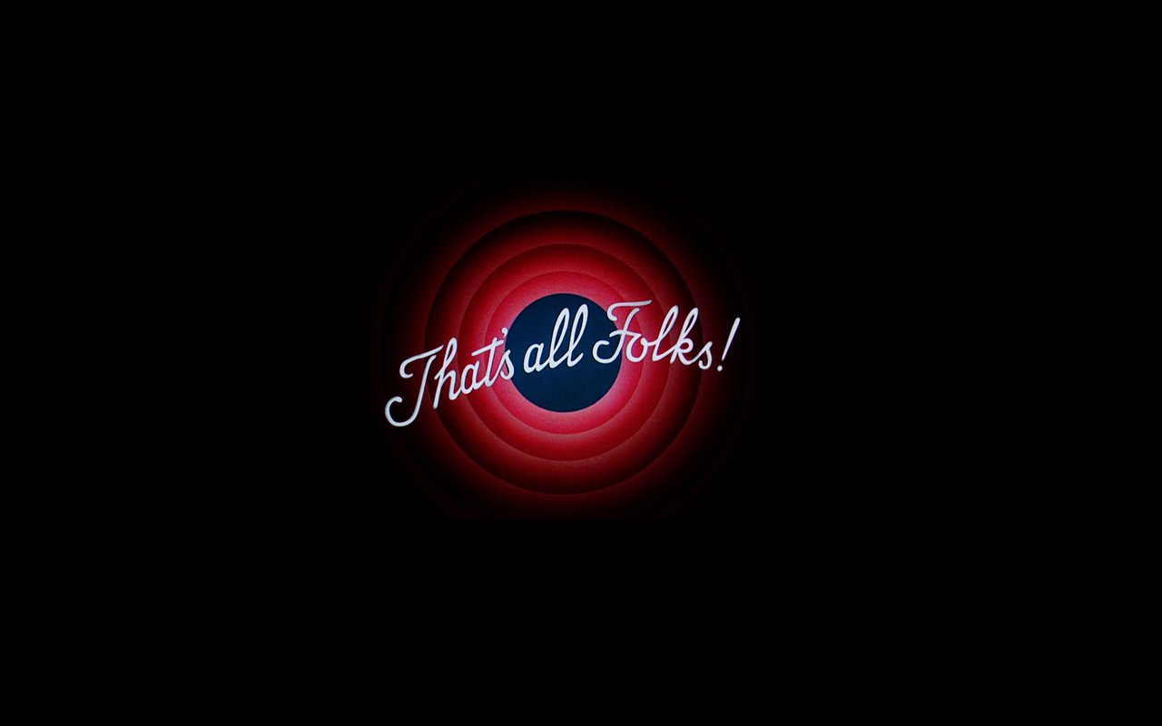 1280x800 Warner Bros Thats All Folks Wallpaper