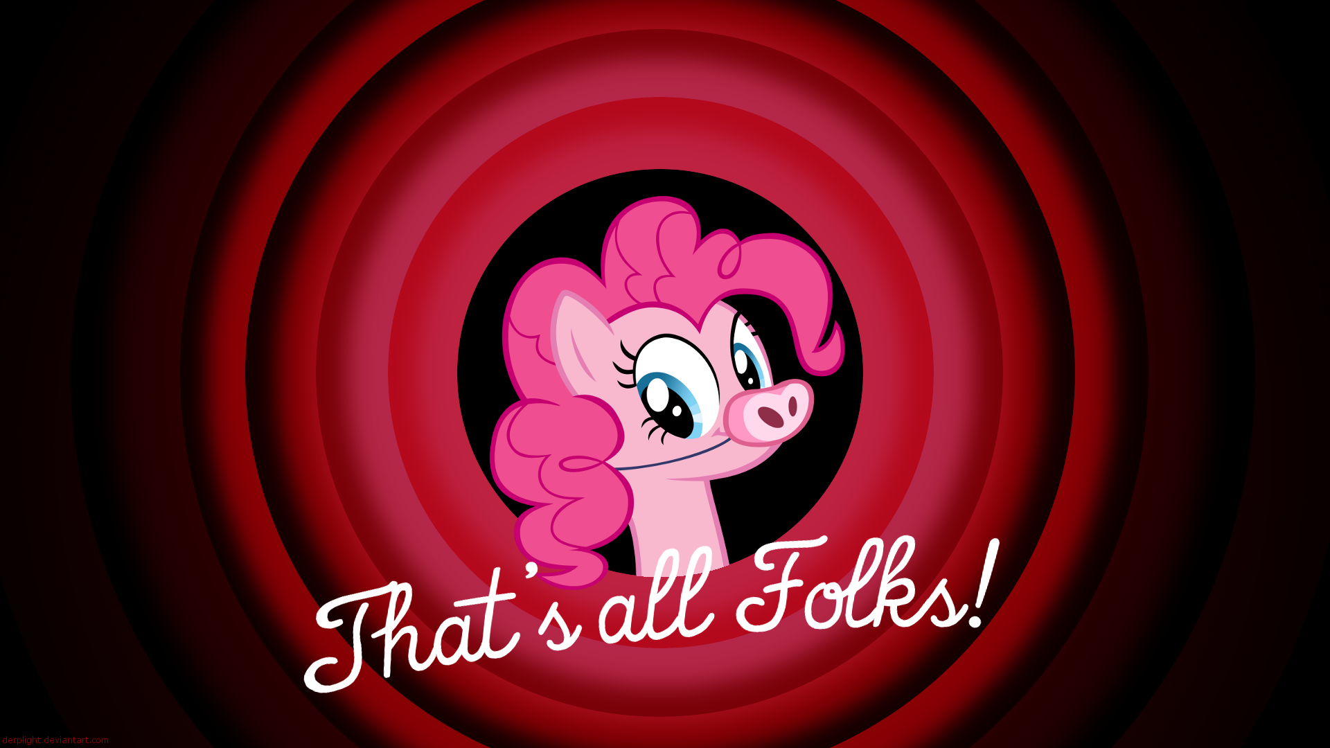 1920x1080 That's all Folks! by DerpLight and DrDraze. All wallpaper. My Little Wallpaper are Magic