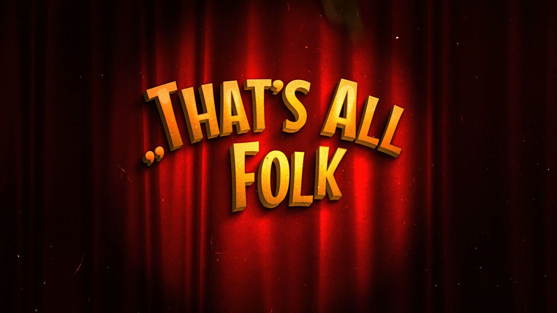 1920x1080 Vintage That's All Folks Cinema Screen HD Video Clips & Stock Video Footage at Videezy!