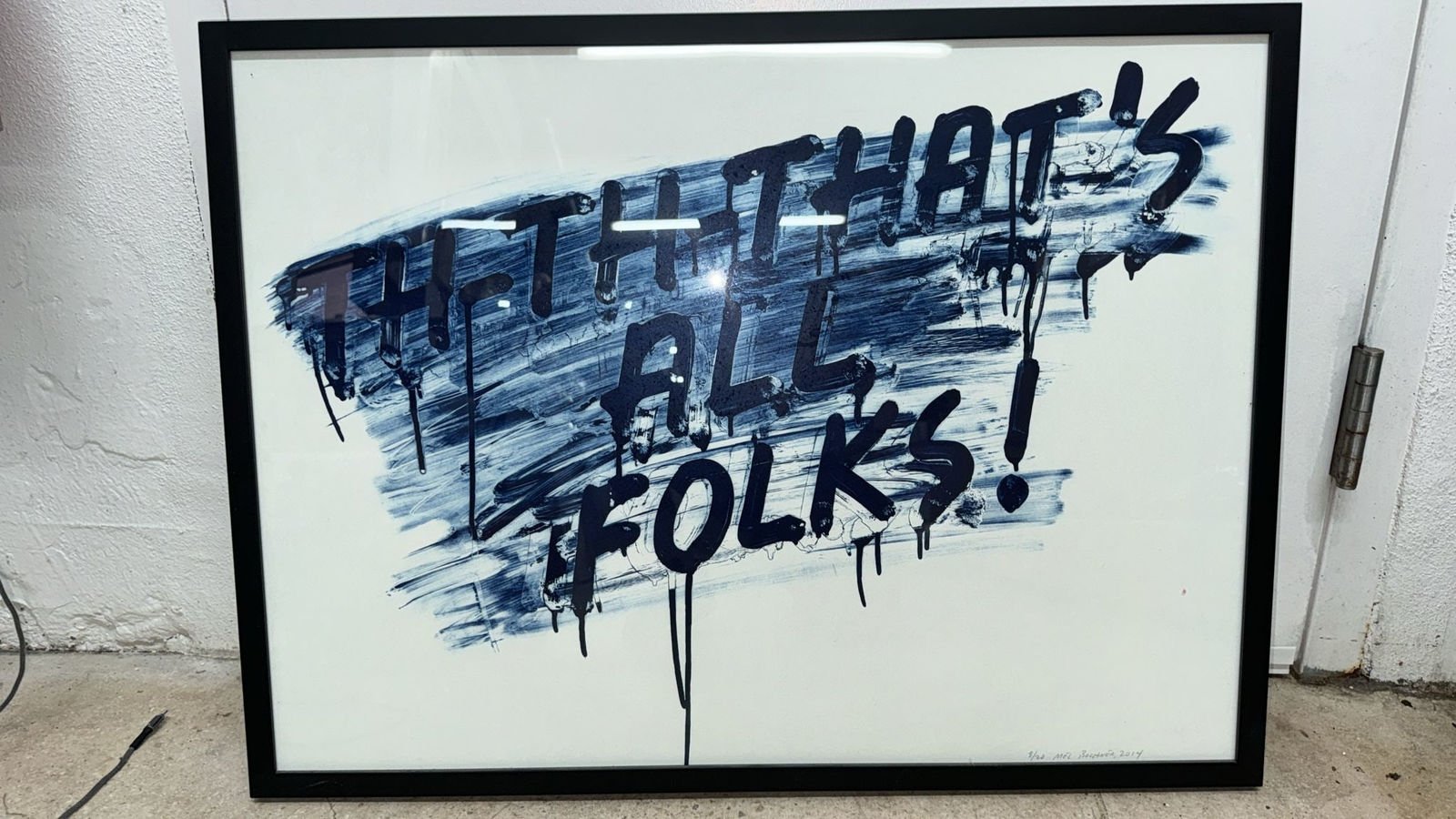 1600x900 Mel Bochner, That's all Folks !. Markowicz Fine Art
