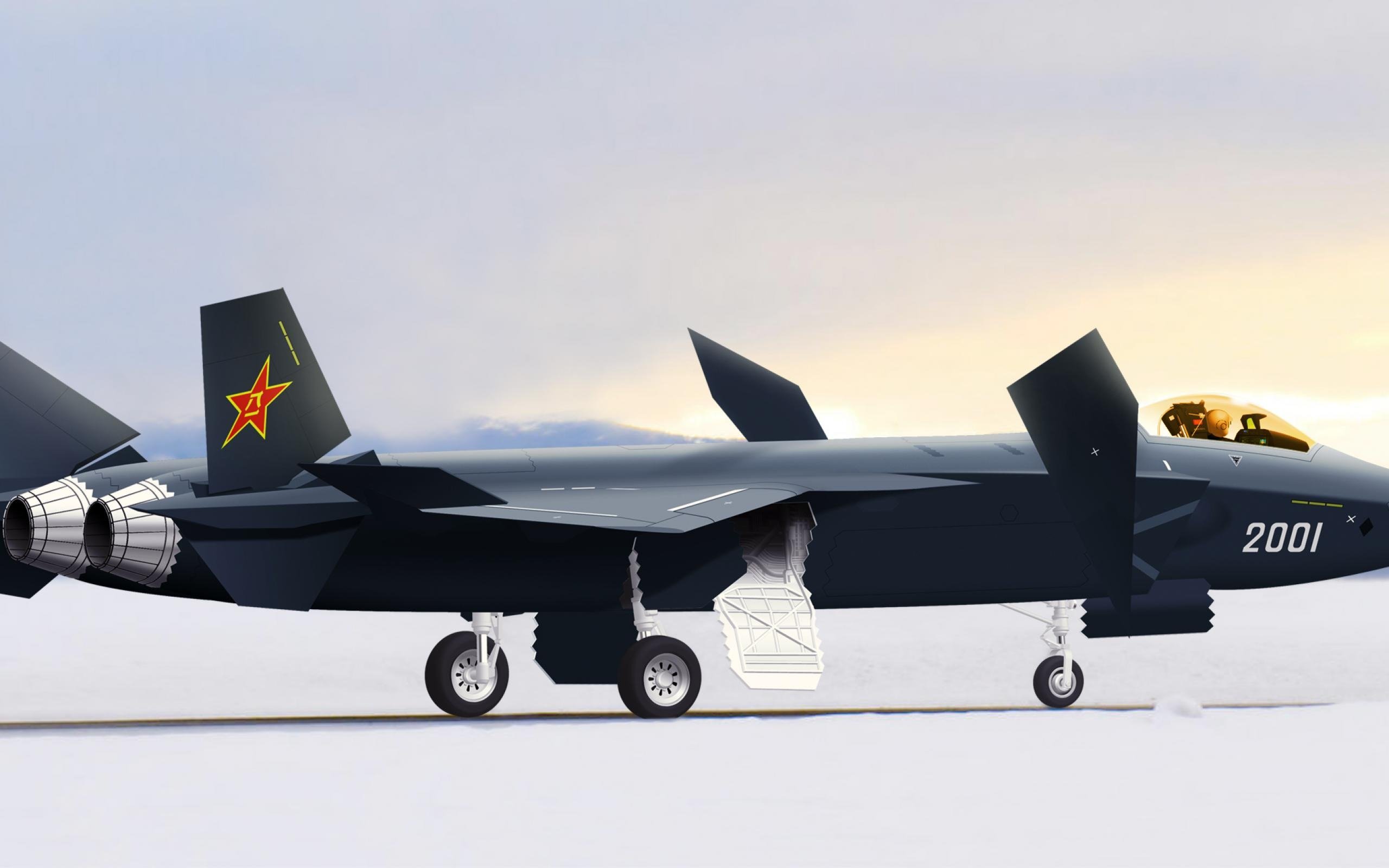 2560x1600 J20 Stealth Fighter Aircraft China Military Aircraft Wallpaper
