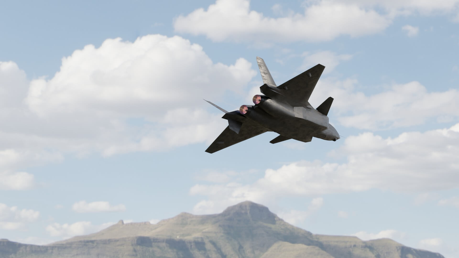 1920x1080 Chengdu J 20 Mighty Dragon 3D Model