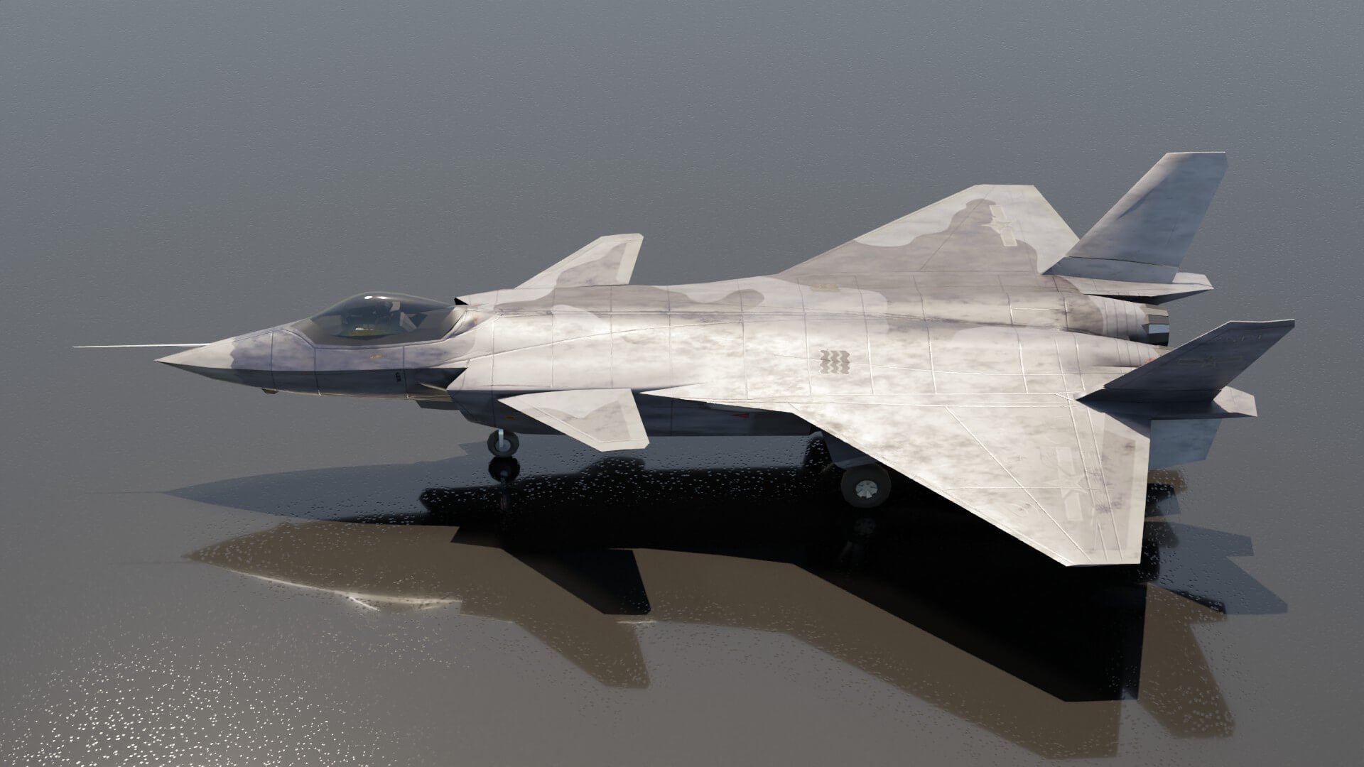 1920x1080 Chengdu J 20 Mighty Dragon 3D Model