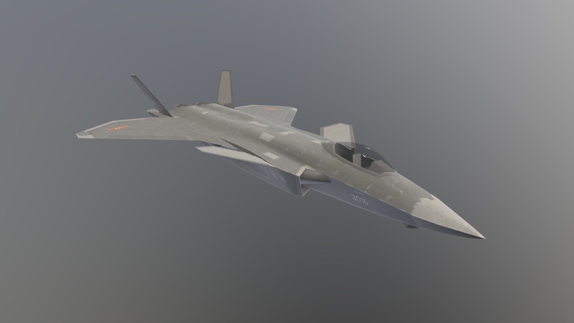 1920x1080 Chengdu J 20 Free 3D Model By 42manako [224b807]