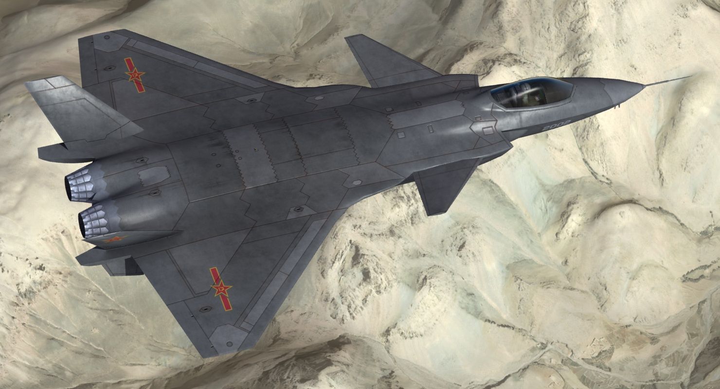 1480x800 J 20 Stealth Fighter 3D Model $149 .obj .max .3Dm .3Ds .dae .dwg .fbx .pwc .lwo .ma .wrl .x
