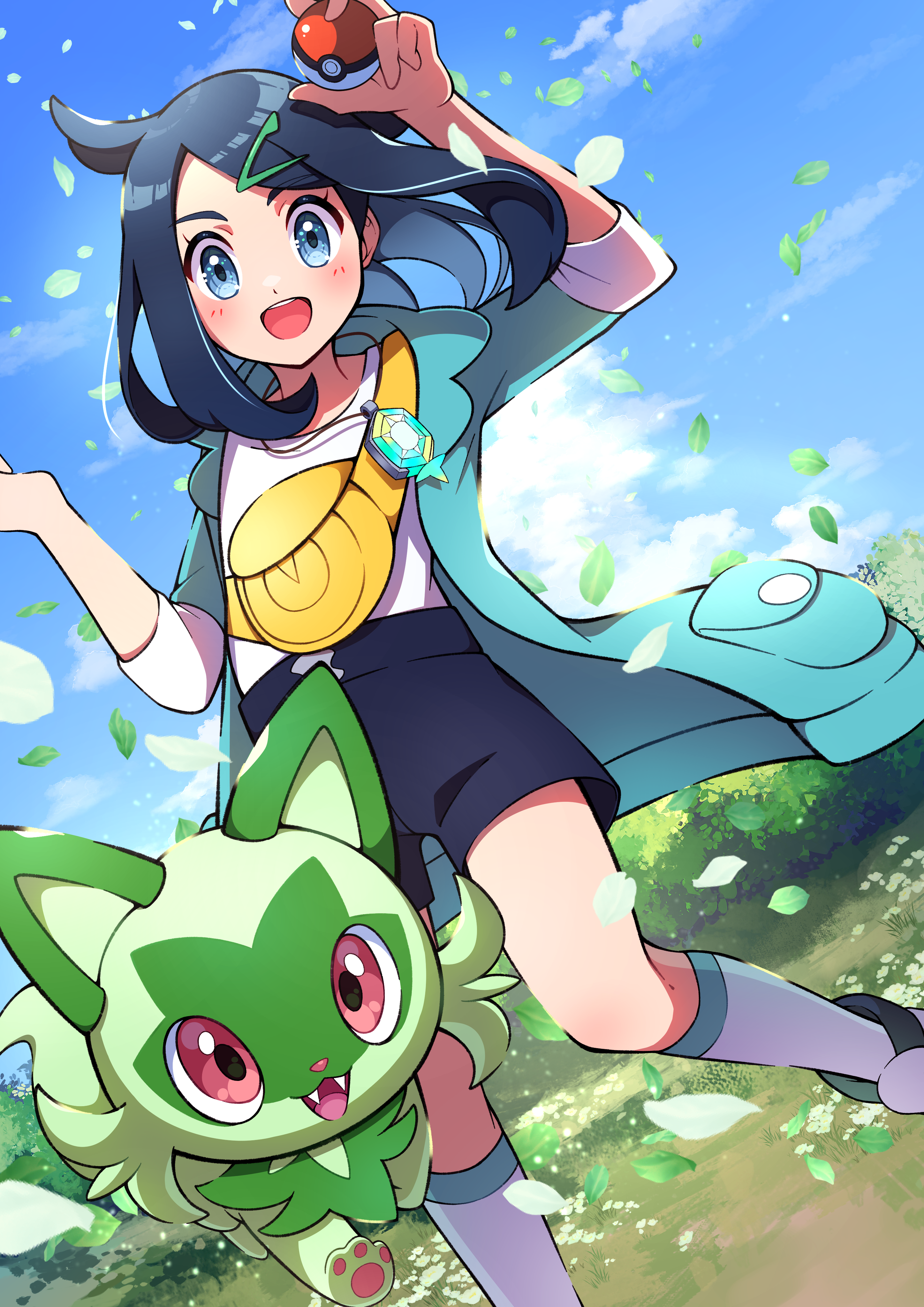2894x4093 Pokémon Horizons: The Series Wallpaper