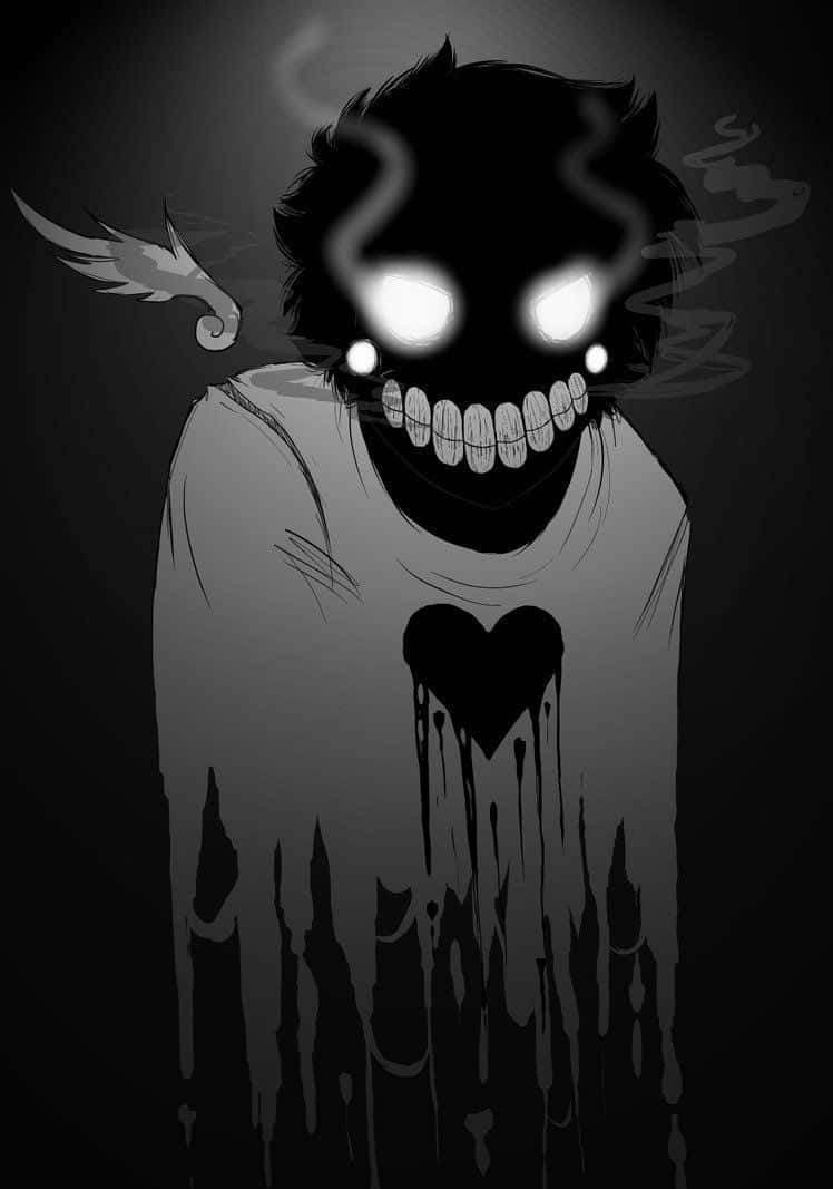 748x1067 Download Creepy Black Anime Pfp Boy Wallpaper