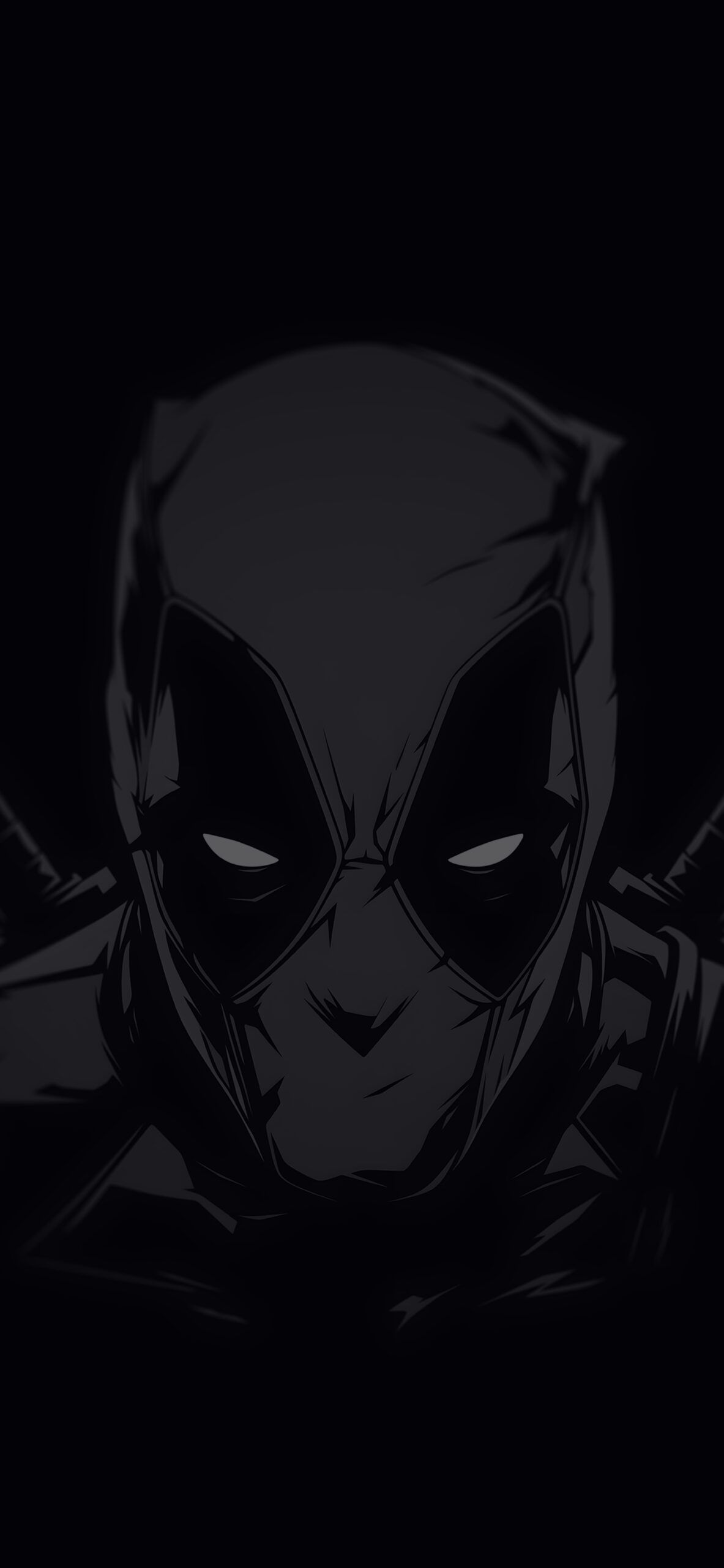 1183x2560 Deadpool Red Black Minimalist Wallpaper Marvel Wallpaper
