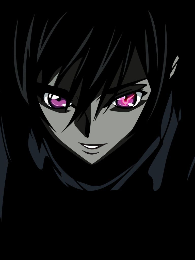 768x1024 Lelouch Lamperouge Wallpaper 4K, Black background, Code Geass