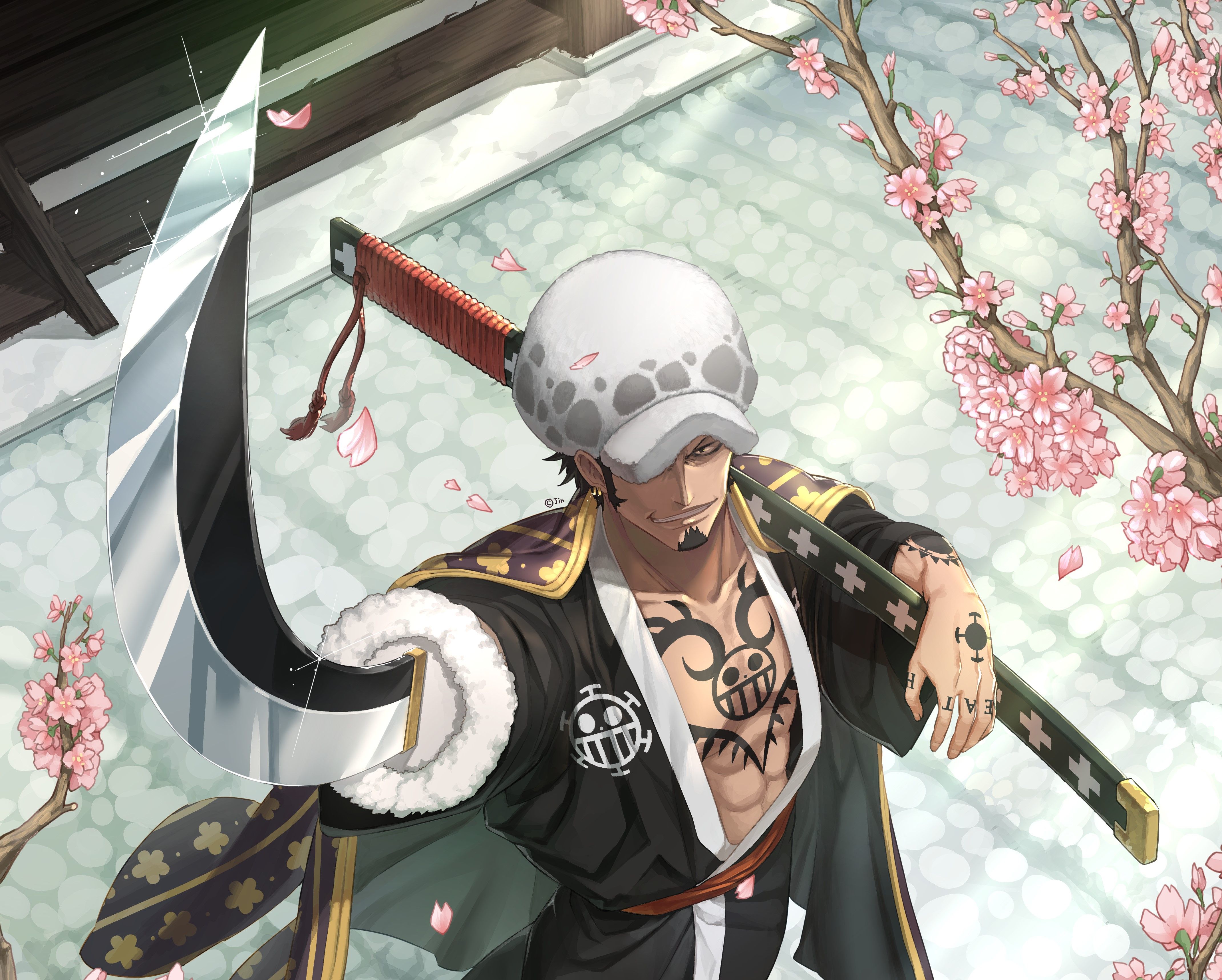 4281x3434 Trafalgar Law 4K Ultra HD Piece Anime Wallpaper Bliss by 진작가