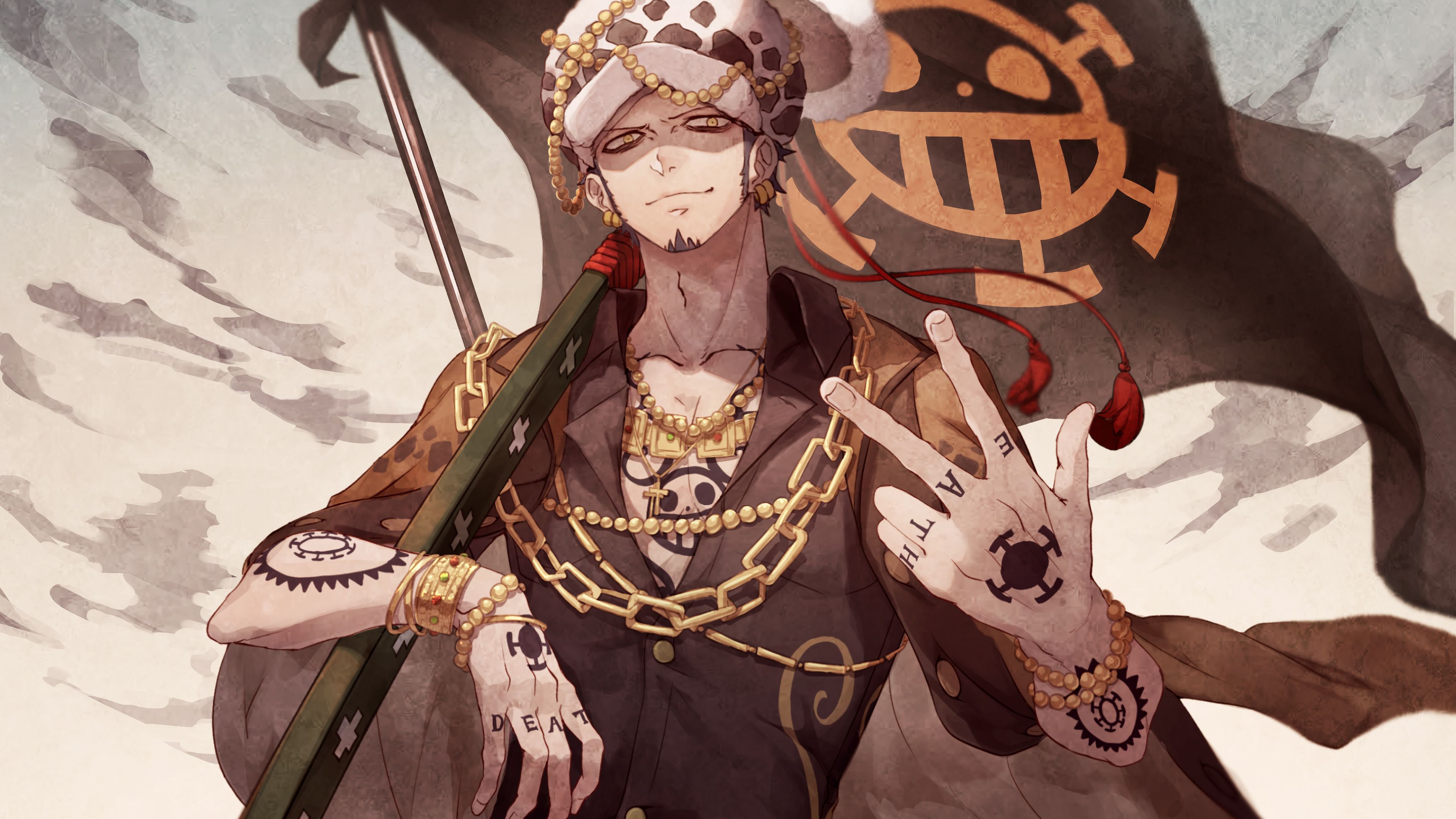 3840x2160 Trafalgar D. Water Law Wallpaper